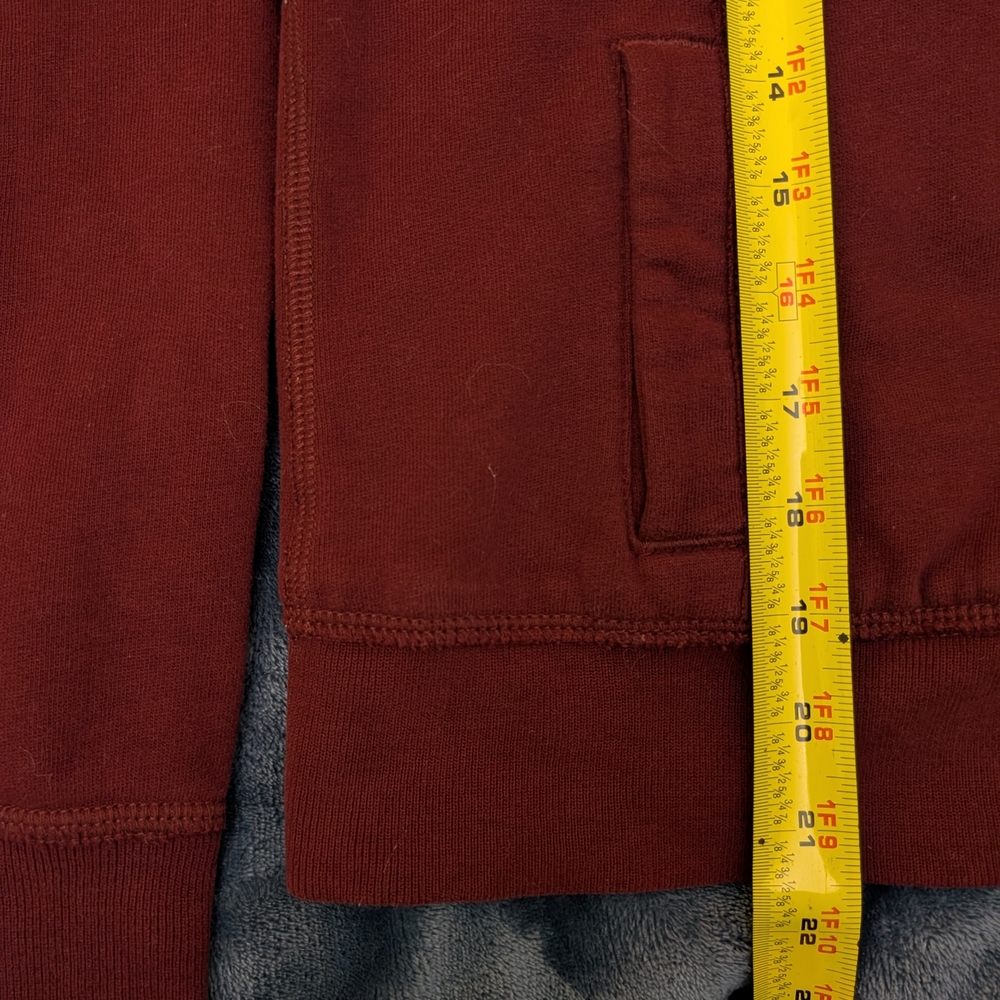 Vintage Women's Abercrombie & Fitch Maroon Jacket with Plush Lining Y2K - Picture 4 of 8